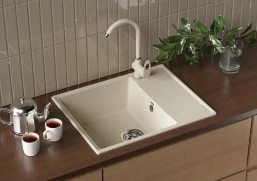 Мойка Ulgran QUARTZ PRIMA 605-01, прямоуг 605*485, жасмин