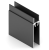ЭКОНОМ Профиль гориз.ниж черный матовый 5,4 м.(продажа кратно 0,9м)