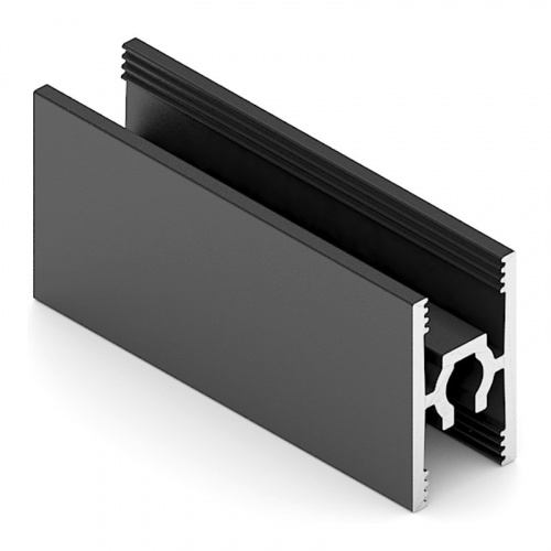 Стандарт Средняя рамка двери Черный матовый 5,4 м (АНОД)(продажа кратно 0,9м)