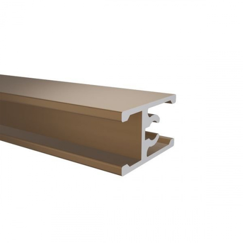 Профиль горизонт средний под винт Латте Soft-touch 6 м. ТАНДЕМ(кратность 1м)