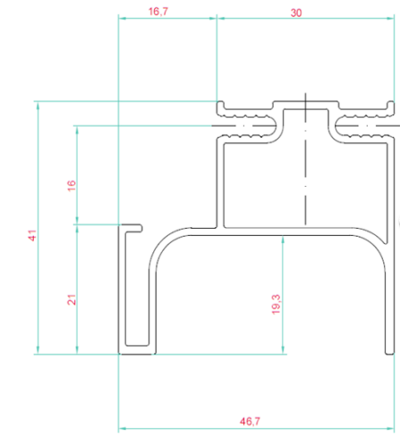 Анодир. профиль L вертикальный Премиум Лайн Алюминий 3м/16мм