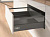Комплект ящика InnoTech Atira с рейлингами, полн.выдвиж. Silent System, 144*420, антрацит Hettich