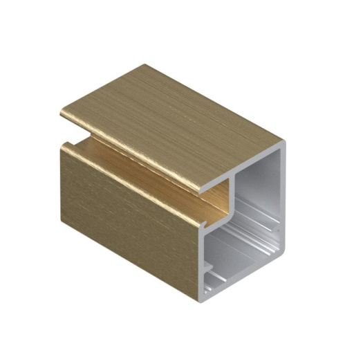 Профиль рамочный узкий 831, 20,5х19 - 19 мм, L=5400, Золото крац. (brush polish)