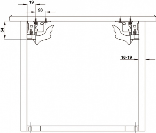 552.21.714+433.10.545 Комплект ящика Matrix Box A 89*450, белый