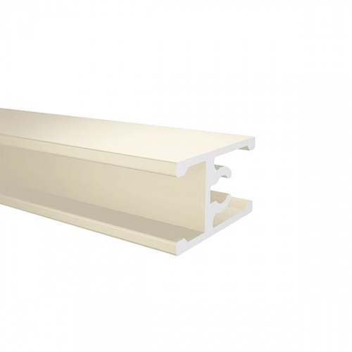 Профиль горизонт средний под винт Слоновая кость Soft-touch 6 м. ТАНДЕМ(кратность 1м)