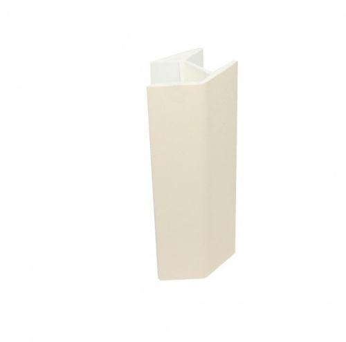 Угол 135* универсальный для цоколя 95мм Алебастр белый (ПП) RU