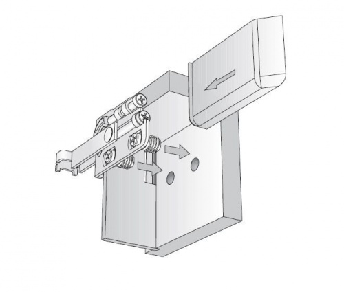 Крышка для подвеса R, Серая, правая (RAL9001)