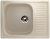 Мойка Ulgran U-202-328, квадрат/крыло 640*490, бежевый